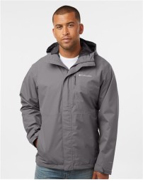 Columbia 208934 Mens Hikebound II Jacket - 100% Polyester Omni-Tech Waterproof/Breathable Fully Seam Sealed Rain Jacket | S-3X