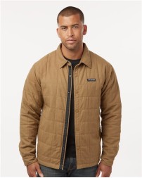 Columbia 205472 Mens Landroamer Quilted Shirt Jacket - 100% Cotton Shell Nylon Lining 60g Microtemp Insulation Snap Closure | S-XXL