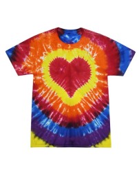 Colortone 1150Y Youth Shapes Tie-Dyed T-Shirt - 5.3 oz. 100% Heavyweight Cotton Classic Fit Youth Shapes Tie-Dye Tee | XS-L