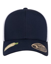 Flexfit 110R 110® Recycled Mesh Cap – 98/2 Recycled Polyester/PU Spandex | Structured Six-Panel Mid-Profile | Permacurv® Visor | Flexfit® Tech + Snapback | Recycled Content