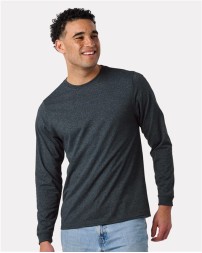 Recover EC102 Unisex Eco Long Sleeve T-Shirt – 4.4 oz. 50/50 Recycled Cotton/Poly, No Dyes | XS–3XL