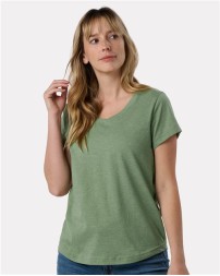 Recover EC200 Women's Eco T-Shirt – 4.4 oz. 50/50 Recycled Cotton/Poly, No Dyes | XS–2XL