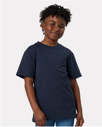 Recover EY100 Youth Eco T-Shirt – 4.4 oz. 50/50 Recycled Cotton/Poly, No Dyes | Youth XS–L