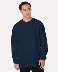 Bayside 8205 Men's USA-Made Heavyweight Waffle Knit Thermal – 7.5 oz. 100% Combed Ring-Spun Cotton Waffle Knit Long Sleeve | S–3XL