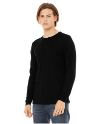 BELLA + CANVAS 3501 Unisex Jersey Long Sleeve Tee – 4.2 oz. Airlume Cotton Retail-Fit Long-Sleeve Crew Tee | XS–4XL