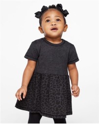 Rabbit Skins 5330 Infant Girls Fine Jersey Dress – 4.5 oz. 100% CRSC Fine Jersey | 6M–24M