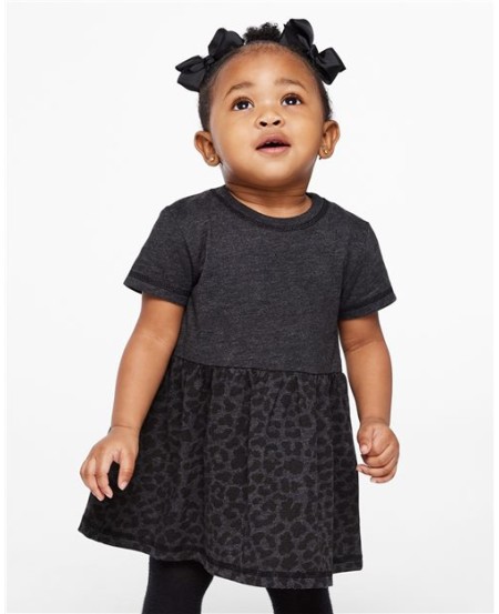 Rabbit Skins 5330 Infant Girls Fine Jersey Dress – 4.5 oz. 100% CRSC Fine Jersey | 6M–24M