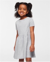 Rabbit Skins 5333 Toddler Girls Fine Jersey Dress – 4.5 oz. 100% CRSC Fine Jersey | 2T–5/6