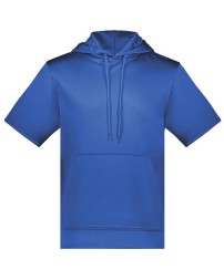 Augusta Sportswear 6871 Unisex Fleece Short Sleeve Hooded Pullover – 5.9 oz. 100% Polyester Wicking Fleece Short-Sleeve Hoodie