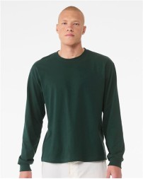 BELLA + CANVAS 3511 Unisex 6 oz. Heavyweight Long Sleeve Tee – 6 oz. Airlume Cotton Boxy Drop-Shoulder Long-Sleeve Tee