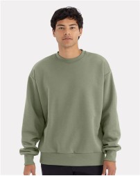 Next Level 9007 Unisex Heavyweight Crewneck Sweatshirt – 10 oz. 80/20 Cotton/Recycled Poly Drop-Shoulder Crew | XS–3XL