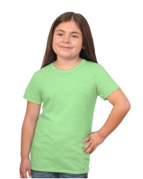 Bayside 37100 Girls' Princess T-Shirt – USA-Made Youth Girls' Short-Sleeve Tee | XS–XL