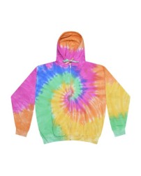 Colortone 8888 Unisex Tie-Dyed Full-Zip Hooded Sweatshirt - 8.5 oz. 80/20 Ring-Spun Cotton/Polyester Tie-Dye Full-Zip Hoodie | XS-3XL