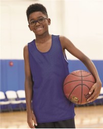 Badger 2529 Youth Pro Mesh Reversible Tank Top – 3 oz. 100% Polyester Pro Mesh Reversible Youth Athletic Tank | XS–XL