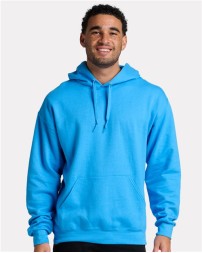 JERZEES IC49MR Unisex Ultimate CVC Hooded Sweatshirt – 7.6 oz. Unisex pullover hoodie | S–3XL (closeout)