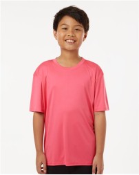 AllPro 48000Y Youth Pro-Lock Performance T-Shirt – 4 oz. 100% Polyester Interlock Tee | XS–XL Youth