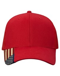 Kati AM350M USA Flag Mesh Cap – Unisex cap (6-panel structured mesh) | One Size Fits Most