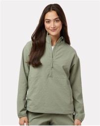 Columbia 211893 Womens Sucker for Summer Half-Zip Pullover - 100% Polyester Omni-Shield Release Drawcord Hem Elastic Cuffs Hook-Loop Pockets | XS-XL