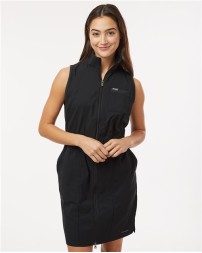 Columbia 211932 Womens Leslie Falls Dress II - 88/12 Polyester/Elastane Knit Omni-Shade UPF 30 Omni-Shield Two-Way Zipper | XS-XXL
