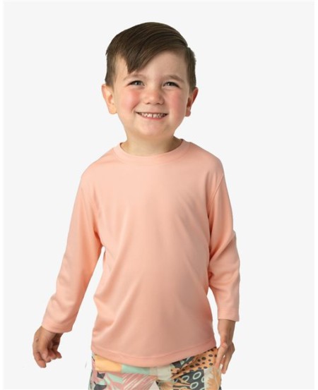Paragon 218T Long Islander Toddler Long Sleeve Performance T-Shirt – 3.5 oz. Microfiber UPF 50+ Tee | 2T–5/6T