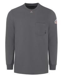 Bulwark SET2T Men's Tall FR Long Sleeve T-Shirt – EXCEL FR 7.25 oz. 100% Cotton Interlock | ATPV 9.6 CAT 2 Tall