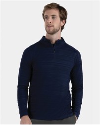 Augusta Sportswear 7011 Unisex Pursuit Quarter-Zip Pullover – 100% Polyester Tonal-Stripe Wicking Interlock Knit Quarter-Zip