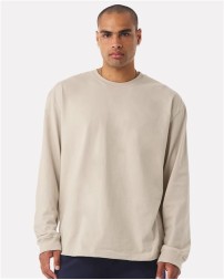 BELLA CANVAS 4651 Unisex 7.5 oz. Heavyweight Long Sleeve Tee – 7.5 oz. 100% Airlume Cotton Boxy Drop-Shoulder Heavyweight Long-Sleeve Tee | 16 Singles