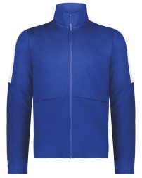 Holloway 223630 Youth Crosstown Full-Zip Jacket – 100% Polyester Double Knit Dry-Excel Warm-Up Jacket | Youth S–XL