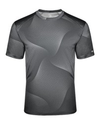 Badger 4213 Unisex Warp Polyester T-Shirt – 100% Sublimated Polyester Warp-Pattern Performance Tee | XS–4XL