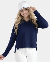 Holloway 223753 Women's Eco Revive Ventura Soft Knit Quarter-Zip Pullover – 6.3 oz. 89% Recycled Polyester Women's Quarter-Zip | XS–2XL