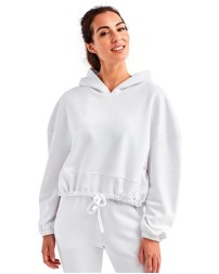 TriDri TD085 Women's Cropped Maria Hooded Sweatshirt – 8 oz. 60/40 Cotton/Recycled Polyester Cropped Hoodie | XS–2XL