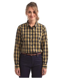 Artisan Collection by Reprime RP350 Women's Mulligan Check Cotton Long Sleeve Shirt – 3.4 oz. | XS–2XL