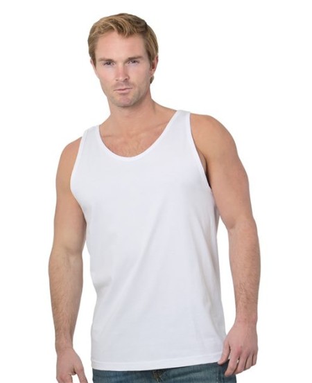 Bayside 9650 Unisex Tank – 6.1 oz. Pre-Shrunk 100% Cotton Heavyweight Open-End Yarn Sleeveless Tank