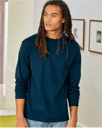 Hanes 5586 Authentic Long-Sleeve T-Shirt – Unisex 6 oz. Cotton Tee with Ribbed Cuffs | S–3XL