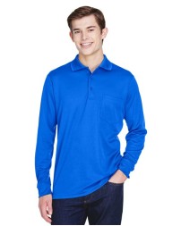 CORE365 88192P Men's Pinnacle Long-Sleeve Piqué Polo with Pocket – 4.1 oz. 100% Polyester | S–5XL