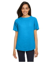 Devon & Jones DP613W Perfect Fit™ Boat Neck Blouse – Women’s 4.6 oz. 100% Polyester Crepe Blouse | XS–3XL