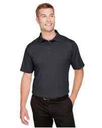Devon & Jones DG22 Men's CrownLux Performance® Address Mélange Polo – 4.9 oz. 100% Polyester Birdseye Mesh | S–4XL