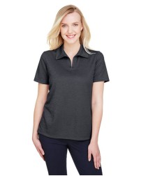 Devon & Jones DG22W Women's CrownLux Performance® Address Mélange Polo – 4.9 oz. 100% Polyester Birdseye Mesh | S–3XL