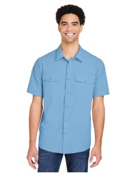 CORE365 CE510 Men's Ultra UVP® Marina Shirt – Short-Sleeve, 88/12 Poly/Spandex Ripstop | S–5XL