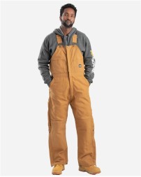 Berne Apparel B415T Men's Tall Heritage Insulated Bib Overall – 10 oz. Super-Duty 100% Cotton Duck Shell with Medium-Weight Insulation | Tall Sizing MT–6XLT