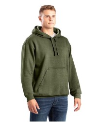 Berne Apparel SP418 Men's Heritage Zip Pocket Hooded Sweatshirt – 9 oz. 52/48 Cotton/Poly Fleece Pullover Hoodie | Concealed Zipper Pouch Pocket | Drawcord Hood