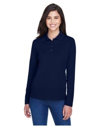 CORE365 78192 Women's Pinnacle Performance Long-Sleeve Piqué Polo – 4.1 oz. 100% Polyester | XS–3XL