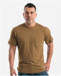 Berne Apparel BSM38T Men's Tall Lightweight Performance Pocket T-Shirt – 4.2 oz. 60/40 Cotton/Poly Jersey Men's Tall Performance Tee | Moisture-Wicking, Stain Release | LT–6XLT