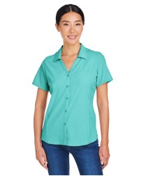 CORE365 CE510W Women's Ultra UVP® Marina Shirt – Short-Sleeve, 88/12 Poly/Spandex Ripstop | XS–3XL