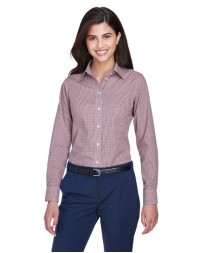 Devon & Jones D640W Women's Crown Collection® Gingham Check Dress Shirt – 3.4 oz. 55/45 Cotton/Poly | S–3XL