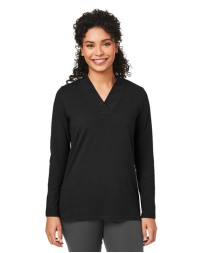 Devon & Jones DP121W Raleigh Shawl Collar Knit Top – Women’s 6 oz. Cotton/Rayon/Spandex UPF 50+ Top | XS–3XL