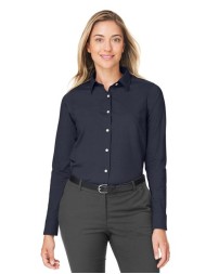 Devon & Jones DG505W Women's CrownLux Performance® Spencer Poplin Dress Shirt – 4 oz. 59/39/2 Cotton/Poly/Spandex | S–3XL