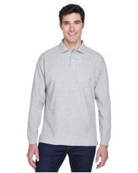 Devon & Jones D110 Men's Pima Piqué Long-Sleeve Polo – 6.8 oz. 100% Peruvian Pima Cotton | S–5XL