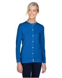 Devon & Jones DP181W Perfect Fit™ Ribbon Cardigan – Women’s 5 oz. Cotton/Modal/Spandex Jersey Cardigan | XS–3XL