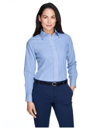 Devon & Jones D645W Women's Crown Collection® Banker Stripe Dress Shirt – 3.4 oz. 55/45 Cotton/Poly | S–3XL